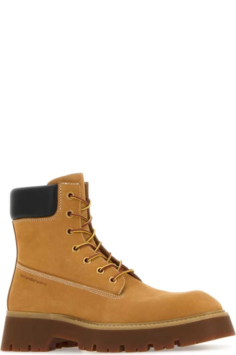 Fashion for Women Alexander Wang Camel Suede Throttle Ankle Boots