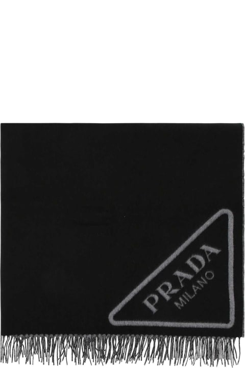Prada Sale for Men Prada Two-tone Cashmere Blanket