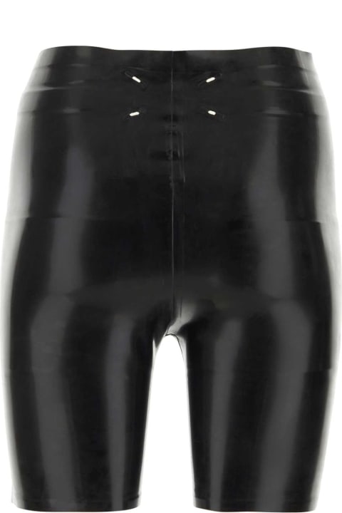 Fashion for Women Maison Margiela Black Latex Shorts