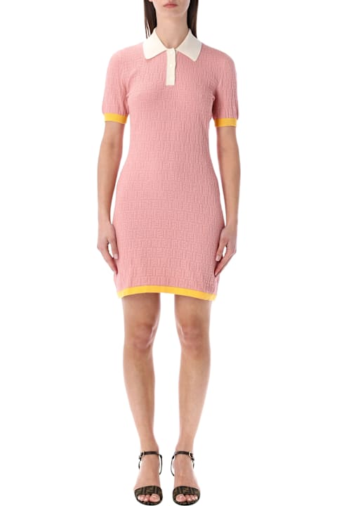 Homeware Fendi Fendi Ff Jacquard Cotton-silk Mini Dress