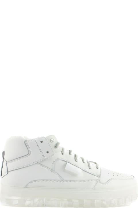Bold White Leather Trainers