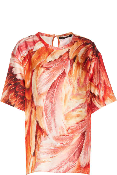 Roberto Cavalli for Women Roberto Cavalli Plumage Print T-shirt