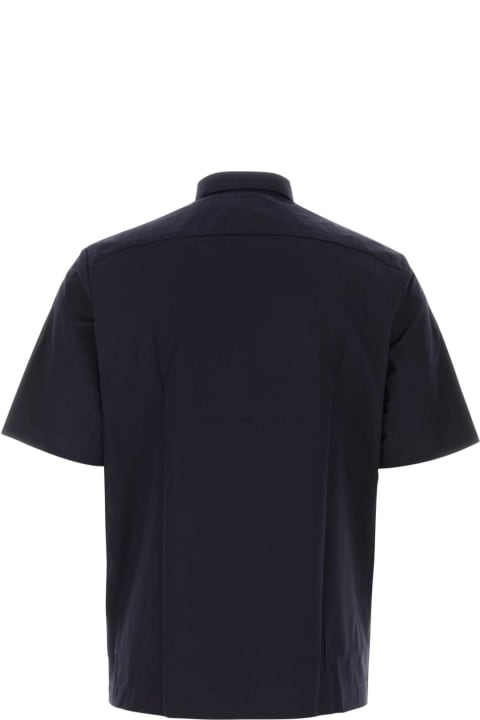 Dries Van Noten Shirts for Men Dries Van Noten Midnight Blue Poplin Clasen Shirt