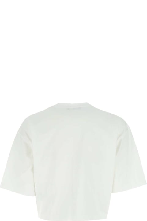 ウィメンズ新着アイテム Balmain White Cotton Oversize T-shirt