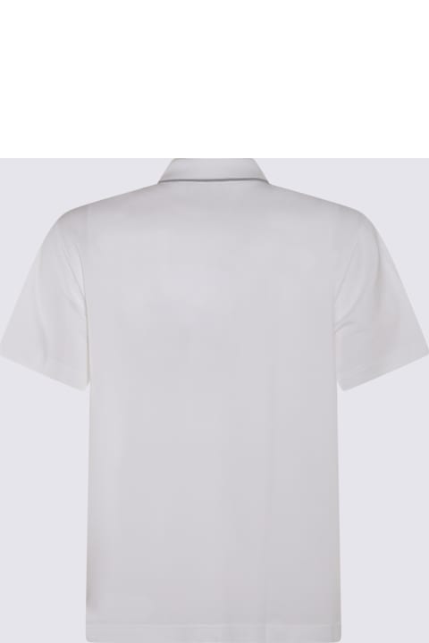 Brioni Topwear for Men Brioni White Cotton Polo Shirt
