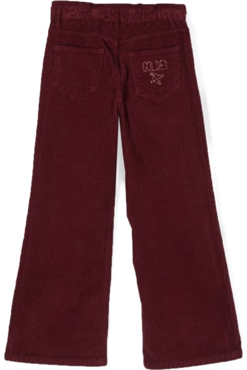 Golden Goose Kids Golden Goose Wide Leg Pants With Embroidery