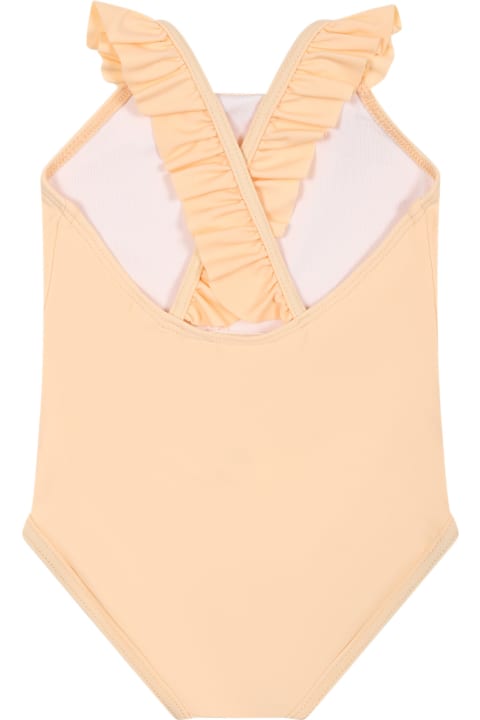Sale for Baby Girls Chloé Pink Swimsuit For Baby Girl With Logo