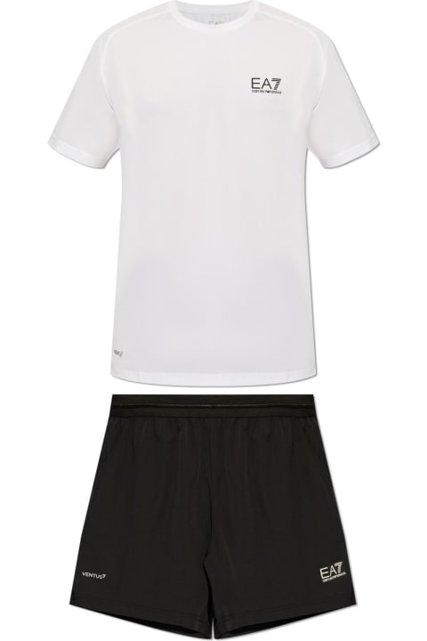 Fashion for Men EA7 Ea7 Emporio Armani Set: T-shirt And Shorts