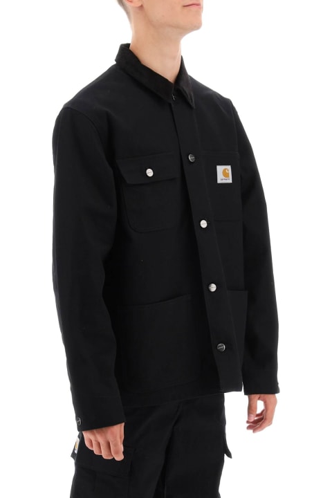 Carhartt Coats & Jackets for Men Carhartt Black Cotton Michigan Coat