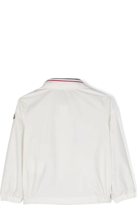 Coats & Jackets for Boys Moncler White Farlak Windbreaker Jacket