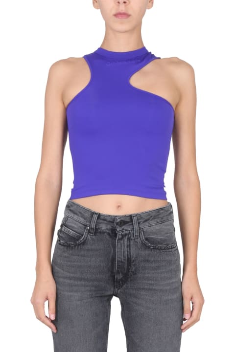 Off-White Topwear for Women Off-White Top With Embossed Logo