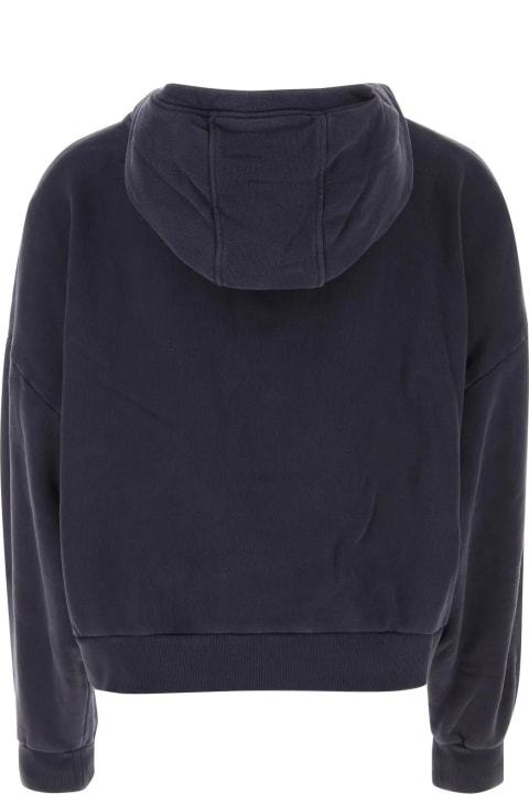 Coats & Jackets for Men Entire Studios Midnight Blue Cotton Oversize Sweatshirt