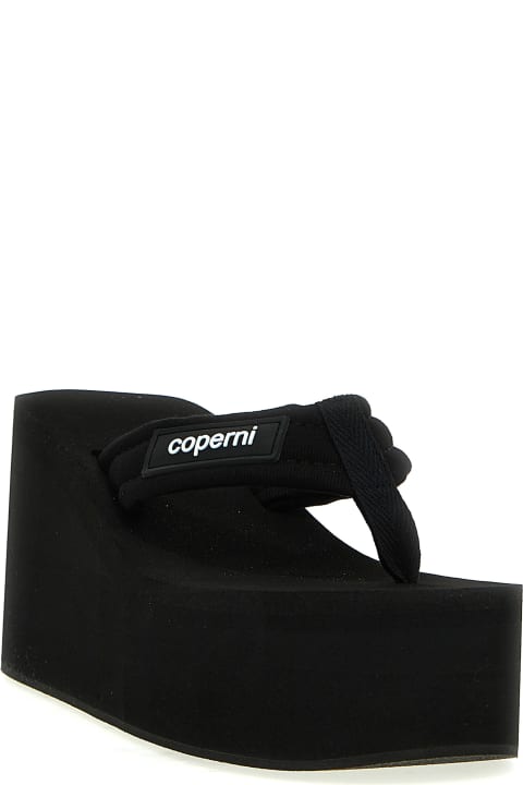 Coperni الصنادل لـ السيدات Coperni Branded Wedge Sandals