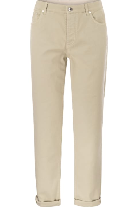 Brunello Cucinelli Pants for Men Brunello Cucinelli Five Pockets Beige Trousers