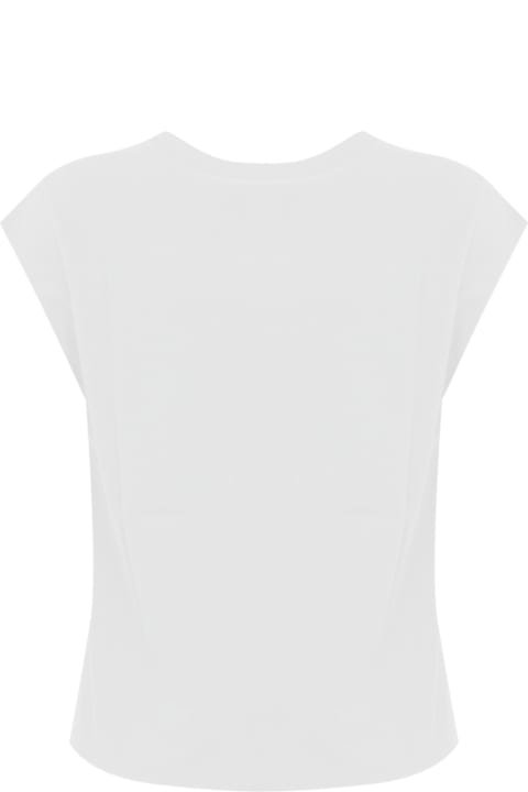 Homeware TwinSet Cotton T-shirt With Lace Application