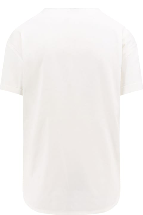 Brunello Cucinelli for Women Brunello Cucinelli Cotton T-shirt With Iconic Jewel Application