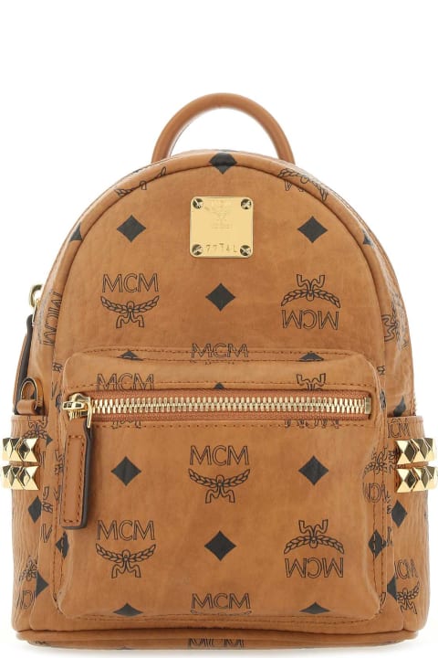 ウィメンズ MCMのバックパック MCM Printed Canvas Stark Bebe Boo Backpack