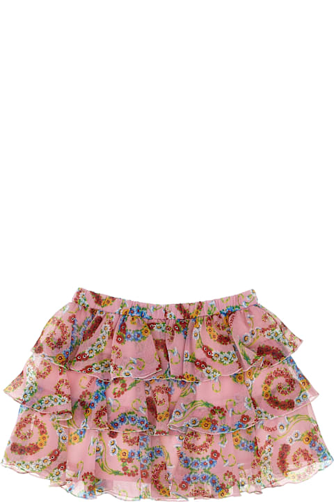 Bottoms for Girls Versace 'geo Poly Barocco Flower' Skirt