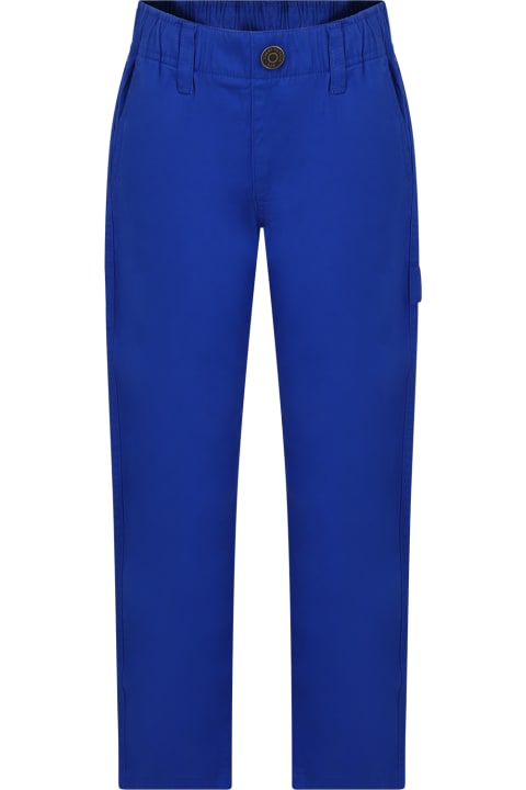 ボーイズ Tommy Hilfigerのボトムス Tommy Hilfiger Light Blue Trousers For Boy With Logo