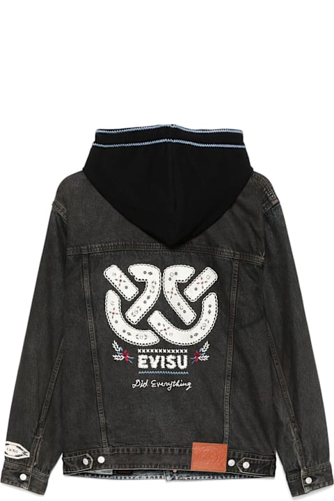 Evisu Clothing for Men Evisu Evisu Coats Black