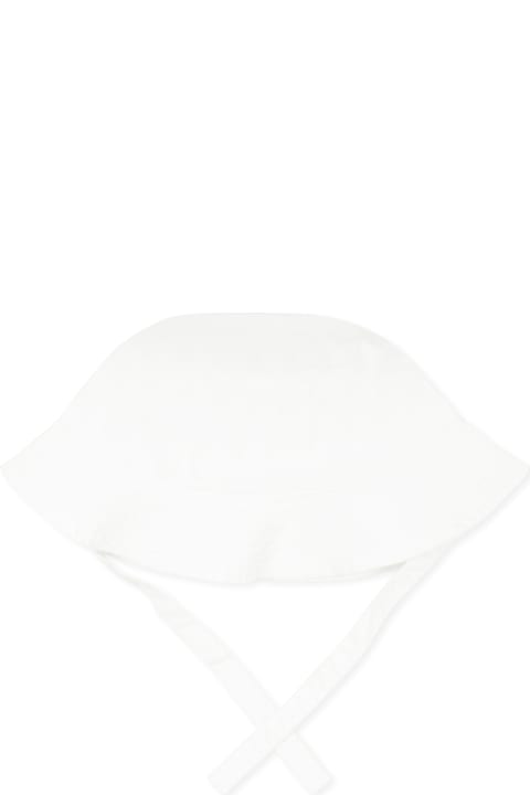 Petit Bateau for Kids Petit Bateau White Cloche For Babykids With Logo