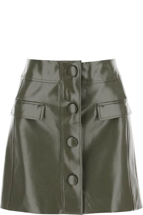 Fashion for Women MVP Wardrobe Montenapoleone Mini Skirt In Coated Cotton