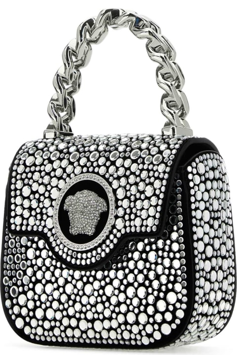 Versace Bags for Women Versace Embelished Leather La Medusa Handbag