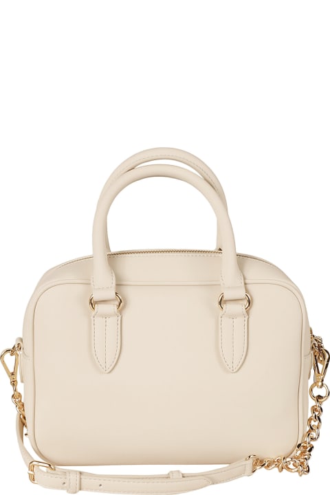 Love Moschino Totes for Women Love Moschino Round Top Handle Logo Embossed Shoulder Bag