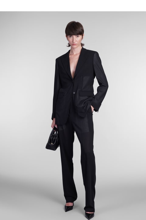 Blumarine Coats & Jackets for Women Blumarine Blazer In Black Wool