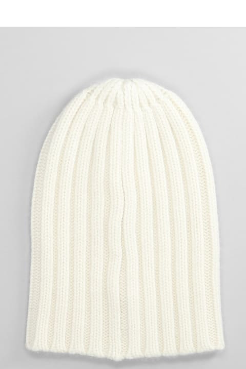 Laneus قبعات لـ السيدات Laneus Hats In White Cashmere