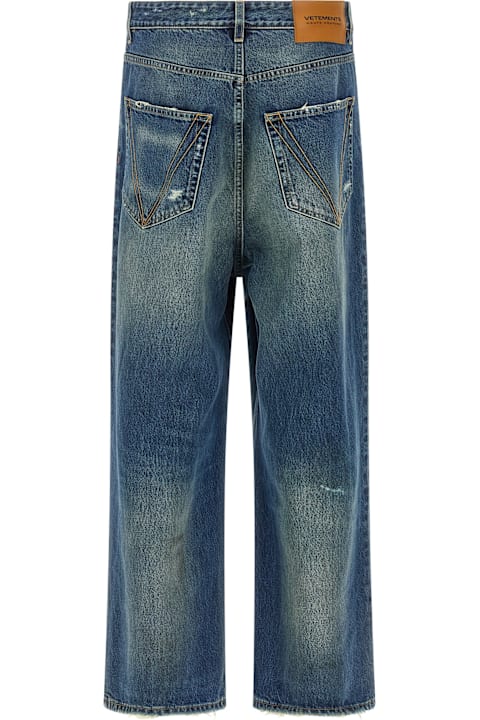 VETEMENTS for Men VETEMENTS 'blue Distressed Baggy' Jeans