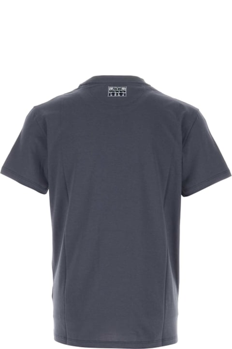 Fendi for Men Fendi Air Force Blue Cotton T-shirt