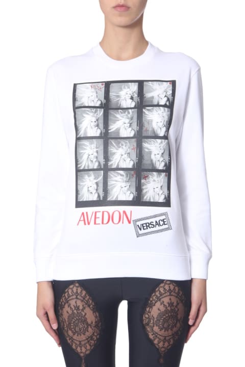 ウィメンズ Versaceのフリース＆ラウンジウェア Versace Crew Neck Sweatshirt