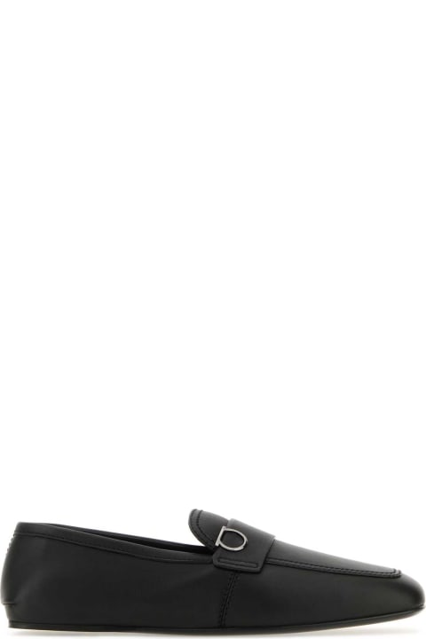 Ferragamo Loafers & Boat Shoes for Men Ferragamo Black Leather Debros Loafers