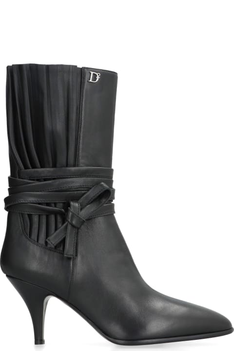 Dsquared2 Boots for Women Dsquared2 Leather Ankle Boots
