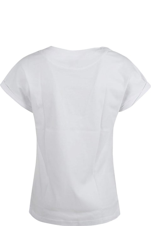 Topwear for Women Eleventy Short-sleeved Round-neck T-shirt