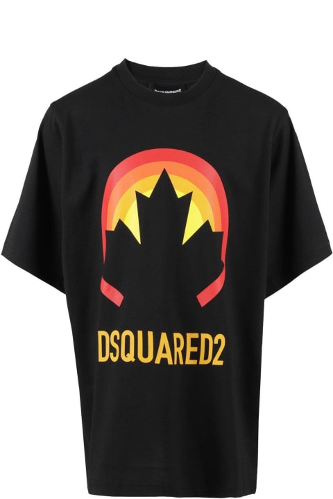 Dsquared2 for Kids Dsquared2 Logo-printed Crewneck T-shirt