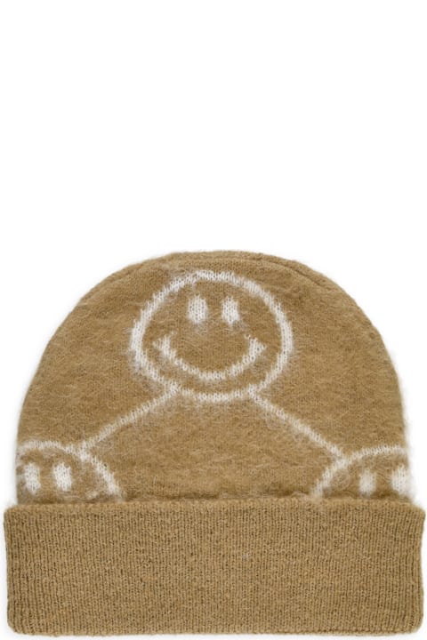 Joshua Sanders Hats for Women Joshua Sanders Beanie Cap With Smiley Logo