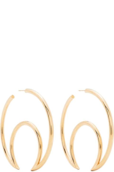 Marine Serre Jewelry for Women Marine Serre Large Moon-shaped Hoop Earrings