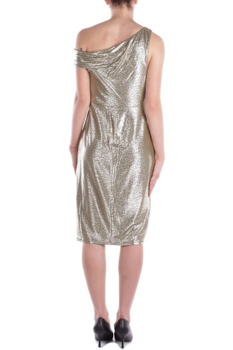 Polo Ralph Lauren for Kids Polo Ralph Lauren One-shoulder Metallic Effect Midi Dress
