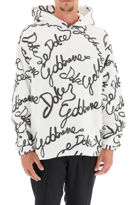 Dolce & Gabbana Fleeces & Tracksuits for Men Dolce & Gabbana Logo Hooded Sweatshirt