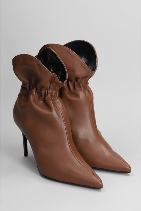 Marc Ellis for Women Marc Ellis High Heels Ankle Boots In Brown Leather
