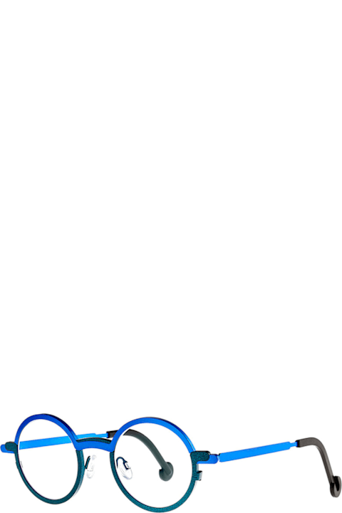 Theo Eyewear for Kids Theo Eyewear Theo Eyewear Shinjuku 428 601 Electric Blue + 764 Mm Bluesy Green Glasses