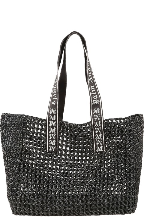 Palm Angels Totes for Men Palm Angels Raffia Tote