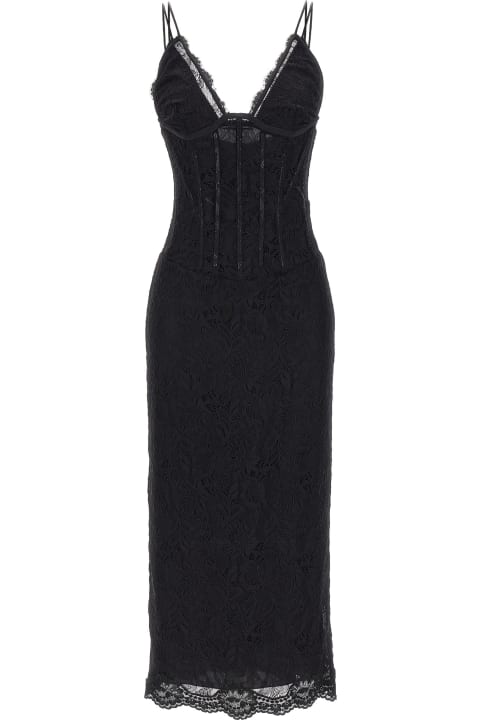 Dolce & Gabbana for Women Dolce & Gabbana Lace Longuette Dress