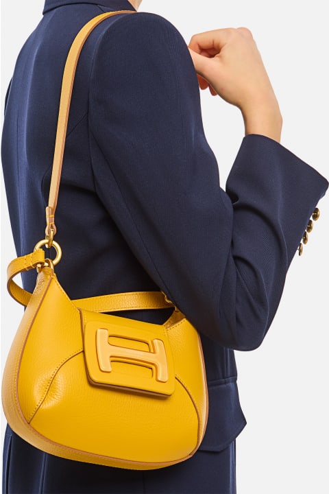 Fashion for Women Hogan Mini H Plexi Leather Hobo Bag