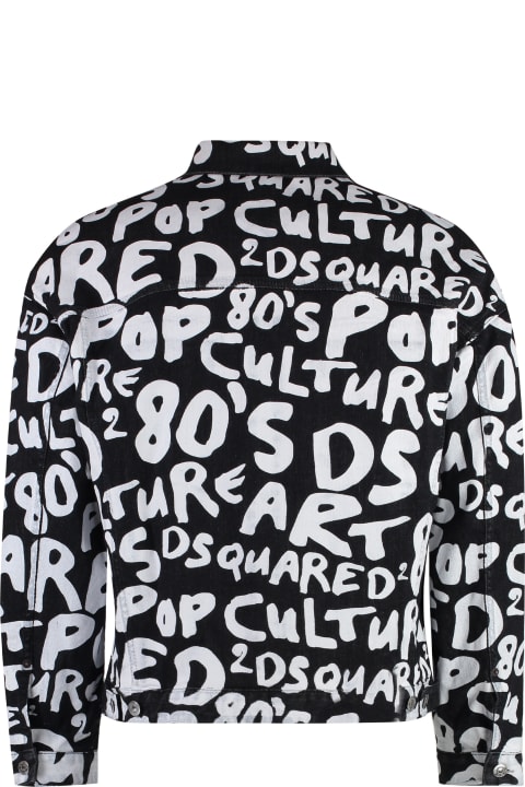Dsquared2 Coats & Jackets for Women Dsquared2 D2 Pop 80's Printed Denim Jacket