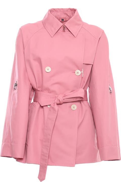 Fay for Women Fay Short Pink Trench Coat