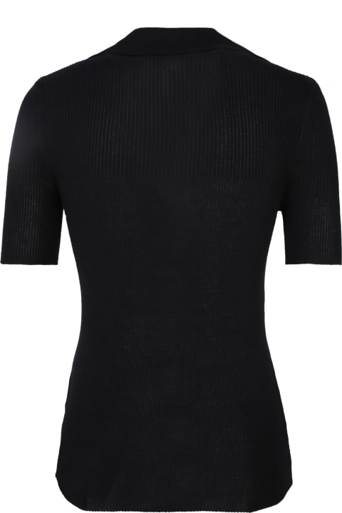 Vivienne Westwood Topwear for Women Vivienne Westwood Marina Black Polo Shirt