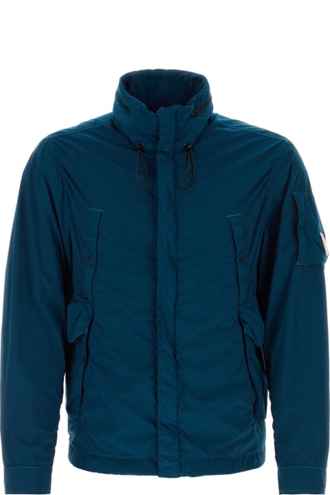 C.P. Company Coats & Jackets for Men C.P. Company Blue Stretch Nylon Jacket